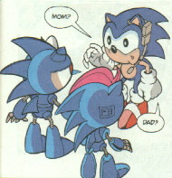 Sonic and his roboticized parents