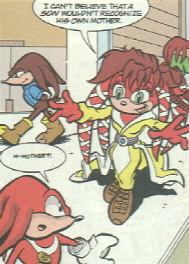 Knuckles meets his mother